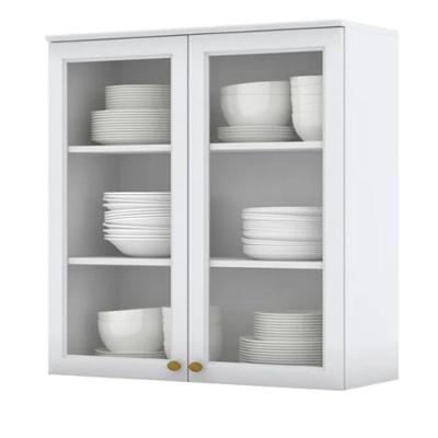 Armário Aéreo Henn Americana 2 Portas Com Vidro Branco