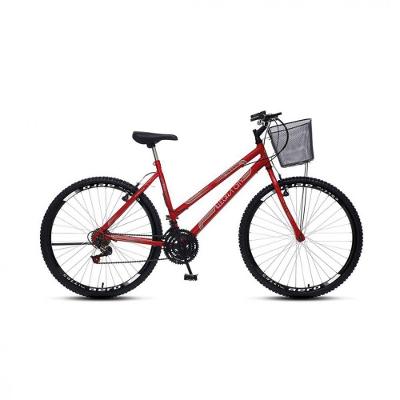 Bicicleta Colli Allegra Aro 26 Aero Com Cesta Vermelho