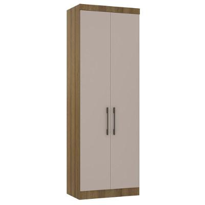 Módulo Guarda Roupa Eucamoveis Paris 2 Portas Avela/cinammon