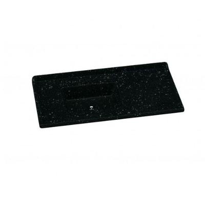 Tampo Pia Cozinha Rorato 100Cm Cuba Lateral Esquerdo Preto