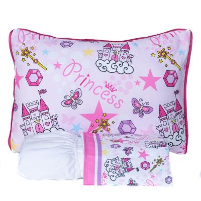 Jogo De Cama Princesa Castelo Branco Solteiro 03 Peças - Micropercal 180 Fios