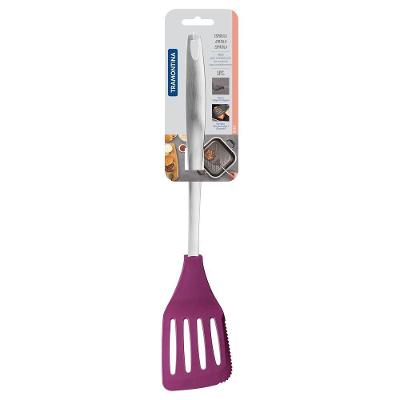 Espátula Com Serrilha Tramontina Movin Em Nylon Com Cabo De Aço Inox Lilas Tramontina