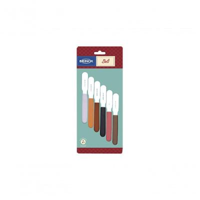 Espátulas Para Manteiga/patê 6 Peças - Beli - Brinox