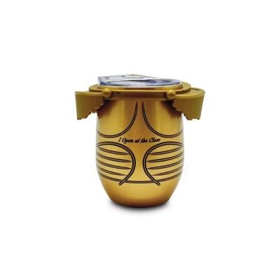 Copo Para Viagem Com Tampa Pomo De Ouro