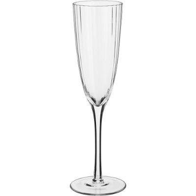 Sacra Taça Champanhe 25X8X8Cm 230Ml Vidro Transp 6Pç