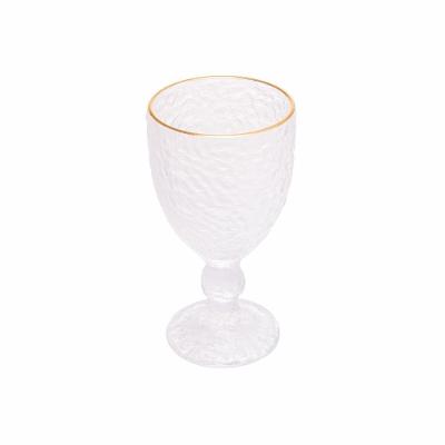 Taça Para água Em Cristal Petra Martelado 320ml Lyor Transparente
