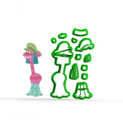 Cortador Trolls - Cooper Modular Tamanho 8 Cm