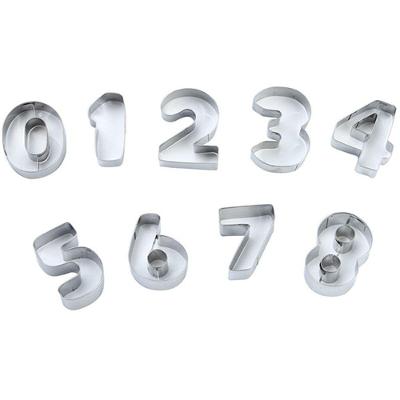 Cortador De Biscoito E Massas Numeros Em Inox 09 Peças
