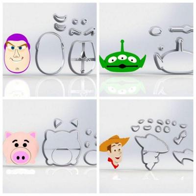 Cortador Kit Toy Story 4 Modelos 5,5Cm Tamanho 5,5Cm