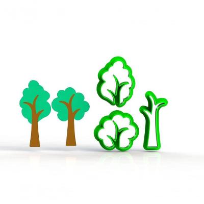 Cortador árvores Do Bosque - Modular Mod 3 Tamanho 7 Cm