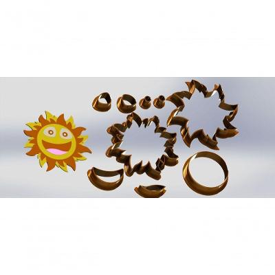 Cortador Mundo Bita Sol Modular Tamanho 4Cm