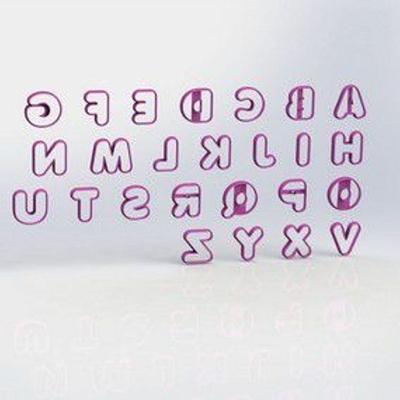Cortador Alfabeto P Donuts Mod 2 Letras Tamanho 13cm