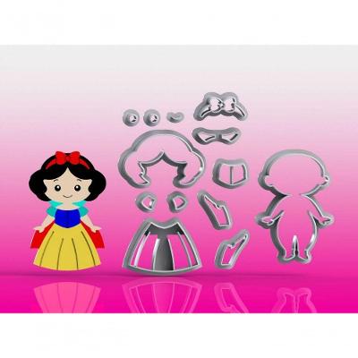 Cortador Princesa Branca De Neve Modular Tamanho 7 Cm