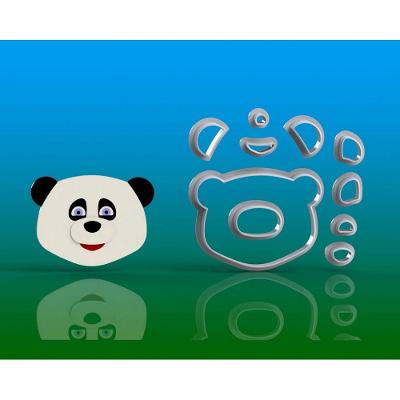 Cortador Masha E O Urso Panda Modular Tamanho 5Cm
