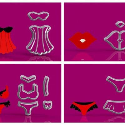 Cortador Kit Chá de Lingerie Mod 1 Modular Tamanho 5cm