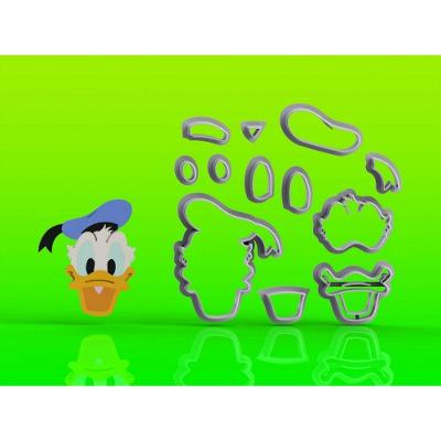 Cortador Pato Donald Modular Tamanho 7Cm