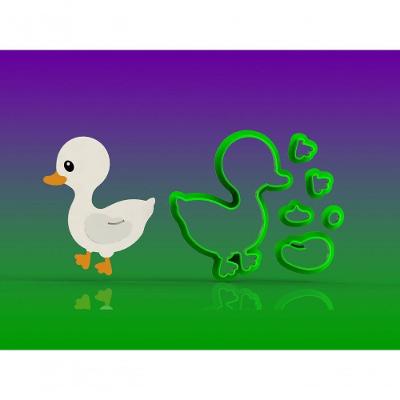 Cortador Fazendinha - Patinho Corpo Modular Tamanho 6 Cm