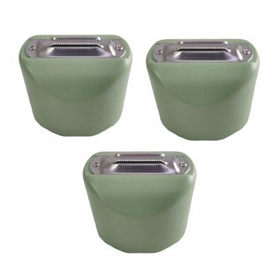 Descascador Fatiador Manual Kit 3 Uni Lamina Inox