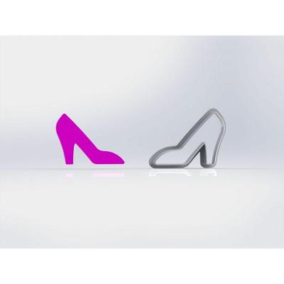 Cortador Sapatinho de Cristal Cinderela Barbie Tamanho 5cm