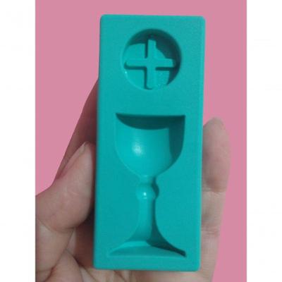Molde Silicone Eucaristia Santo Grau Cálice E óstia Batizado Crisma