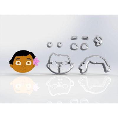 Cortador Moana Baby Modular Tamanho 5Cm