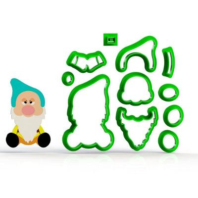 Cortador Branca De Neve Dengoso Modular Tamanho 7Cm
