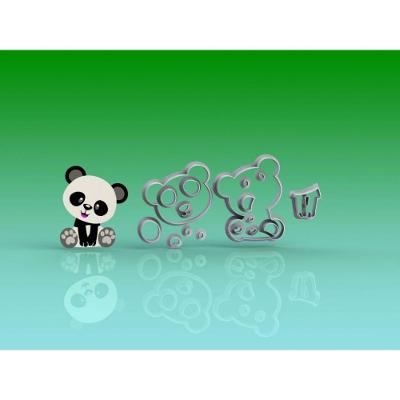 Cortador Panda Corpo Inteiro Modular Tamanho 8 Cm