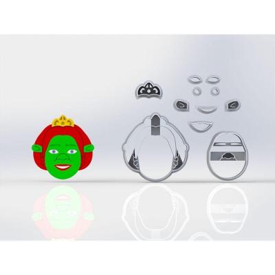 Cortador Shrek- Fiona Modular Tamanho 6 Cm