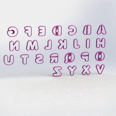 Cortador Alfabeto Mod 2 Letras Tamanho 5Cm