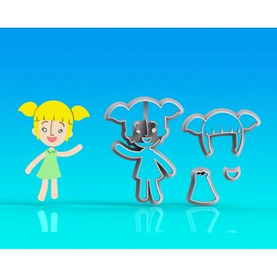 Cortador Mundo Bita Lila Modular Tamanho 8cm
