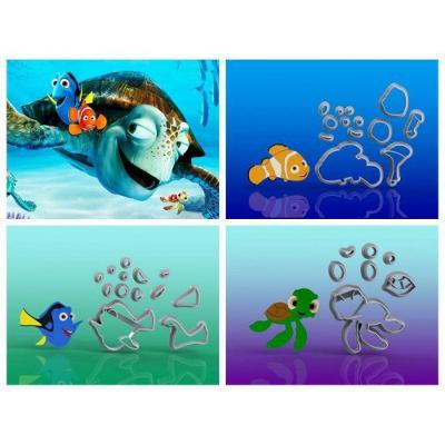 Cortador Kit Procurando Nemo 3 Modelos Tamanho 5cm