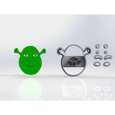 Cortador Shrek Modular Tamanho 6 Cm