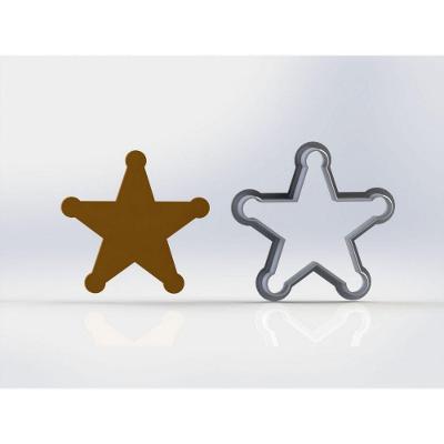 Cortador Toy Story - Estrela Xerife Tamanho 5 Cm