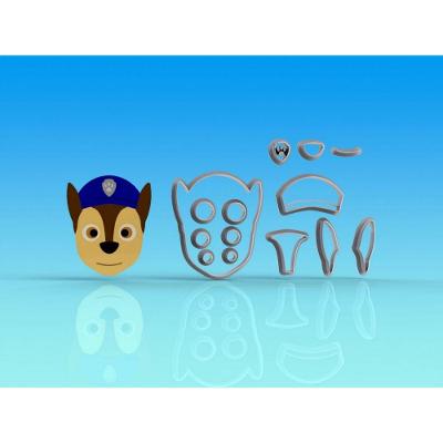 Cortador Kit Patrulha Canina 4 Rostos Tamanho 5cm