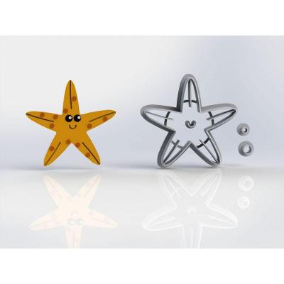 Cortador Estrela do Mar Fundo do Mar Tamanho 5cm