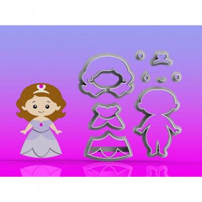 Cortador Princesa Sofia Modular Tamanho 8 Cm