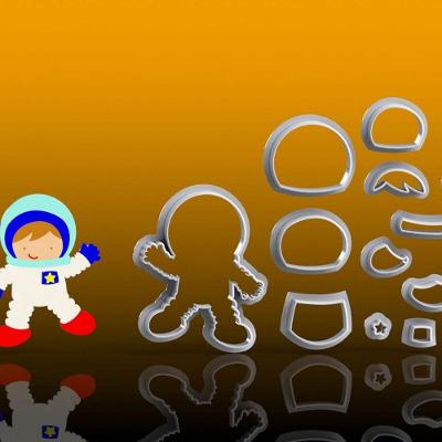 Cortador Astronauta Modular Tamanho 5cm
