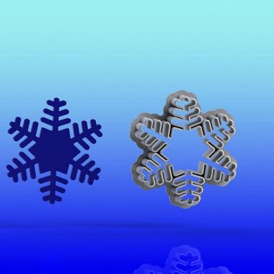 Cortador Floco de Neve Frozen Tamanho 5cm