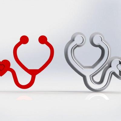 Cortador Enfermagem Estetoscópio Médico Tamanho 5cm