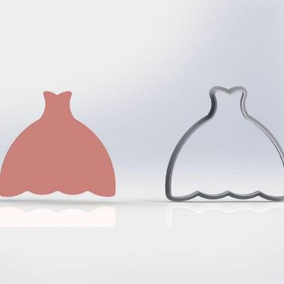 Cortador Kit 6 Vestidos Tamanho 6Cm