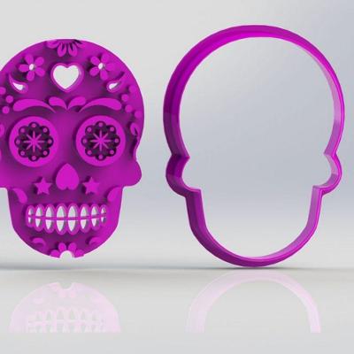 Cortador Caveira Mexicana Tamanho 8Cm