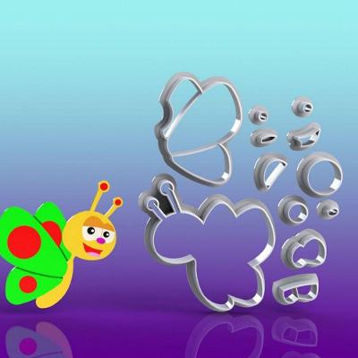 Cortador Baby Tv Borboleta Modular Tamanho 5cm