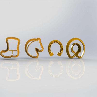 Cortador Kit Cavalo Bota Ferradura Tamanho 5cm
