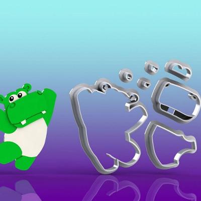 Cortador Baby Tv HipopóTamo Modular Tamanho 5cm