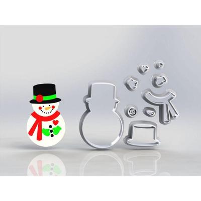 Cortador Natal Boneco De Neve Modular Tamanho 5Cm