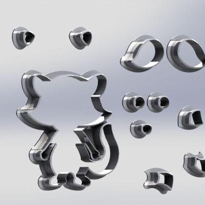 Cortador Guaxinim Modular Tamanho 8Cm