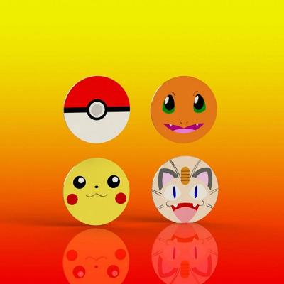 Cortador Kit Pokemon 4 Modelos Tamanho 5Cm