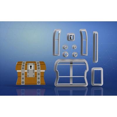Cortador Fortnite Baú Modular Tamanho 5Cm