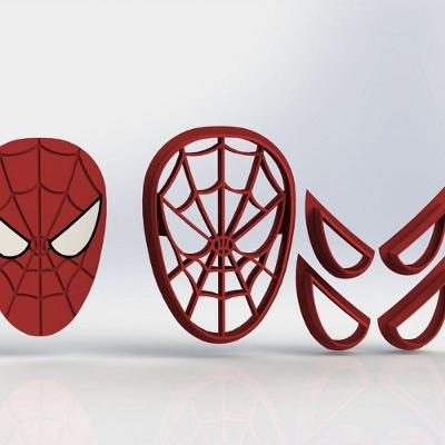 Cortador Heróis Homem Aranha Modular Tamanho 5Cm