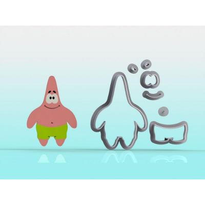 Cortador Bob Esponja Patrick Tamanho 5Cm